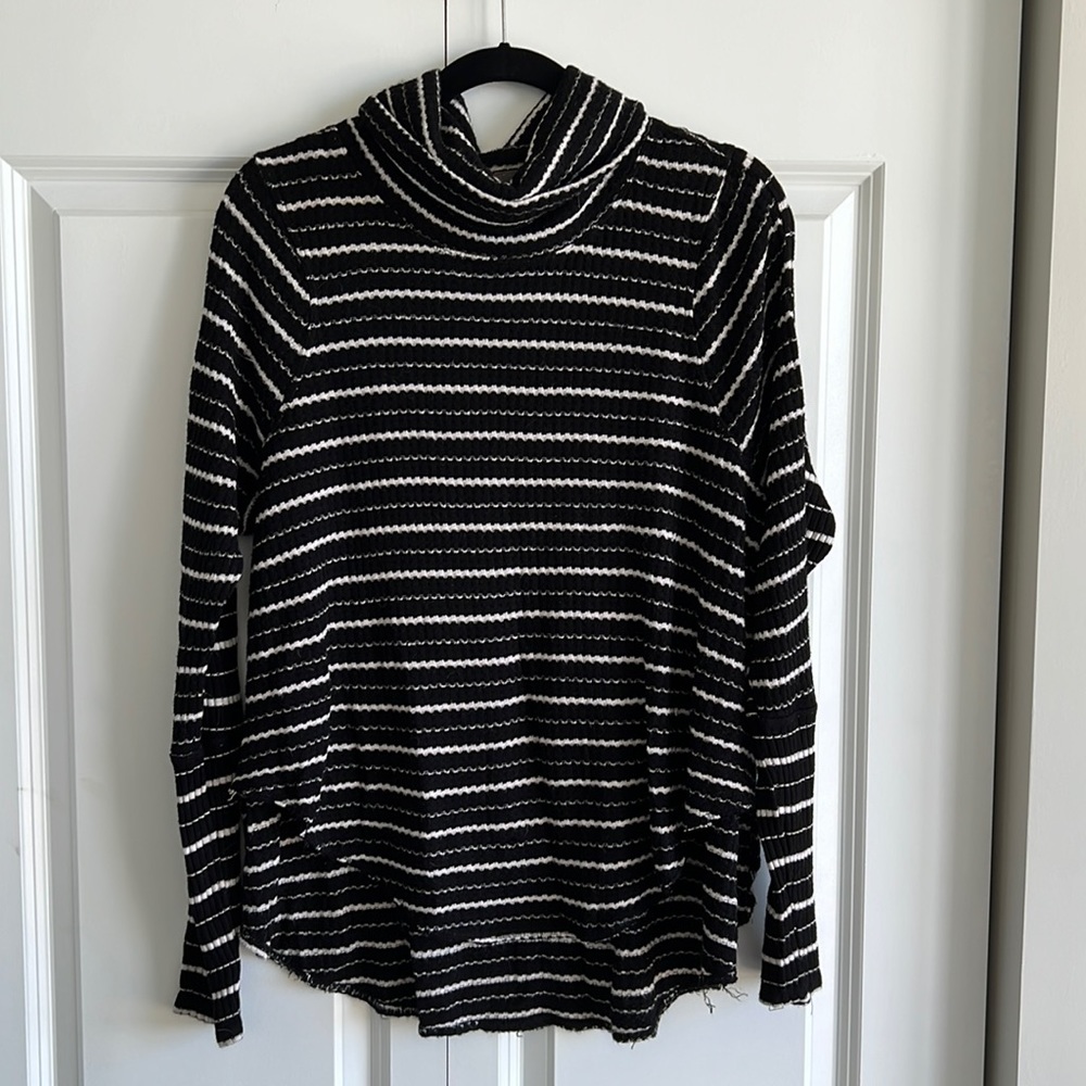 Free People Striped Longsleeve turtleneck